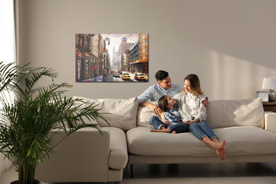 Ljuddämpande tavla - 3d view of New York street