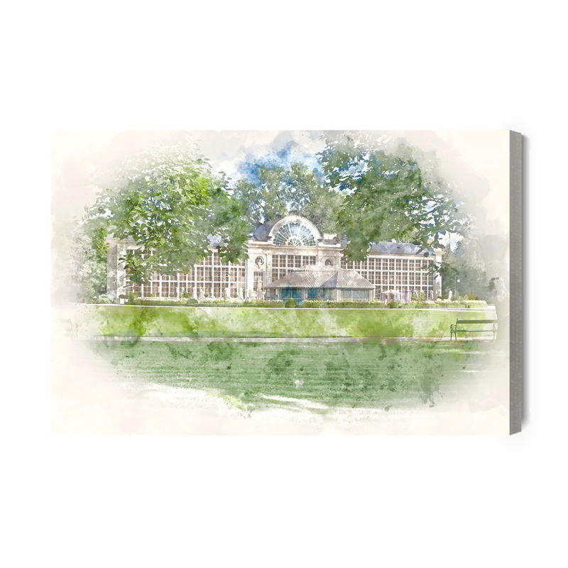 Ljuddämpande tavla - The watercolor royal lazienki