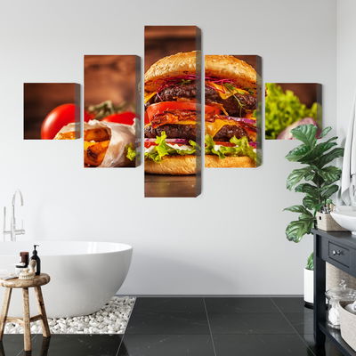 Ljuddämpande tavla - Homemade hamburger