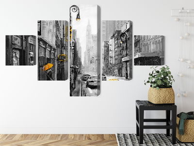 Ljuddämpande tavla - American city street view