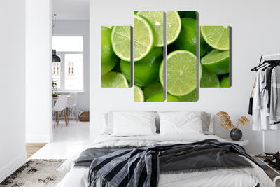 Ljuddämpande tavla - Lime halves