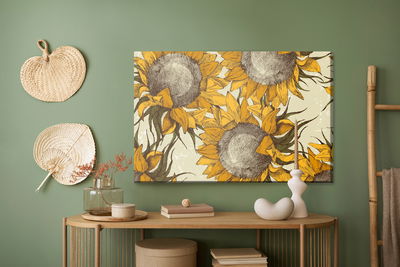 Ljuddämpande tavla - Sunflowers