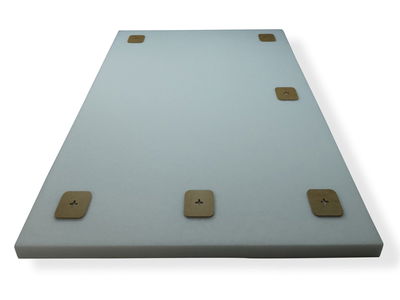 SilentDirect PES Wall Deep Industry väggabsorbent med monteringsplattor på baksidan