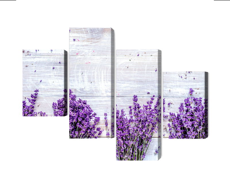 Ljuddämpande tavla - Lavender flowers on a rustic