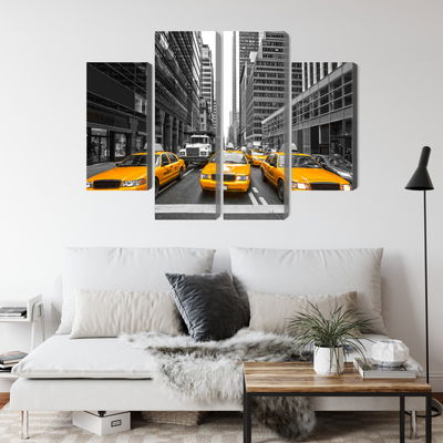 Ljuddämpande tavla - Yellow taxis in New York city