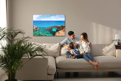 Ljuddämpande tavla - Sea rock bridge