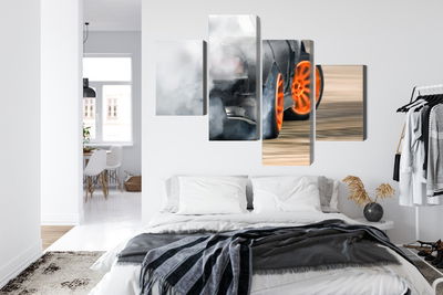 Ljuddämpande tavla - Drifting car in a puff