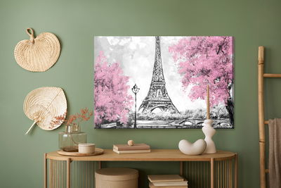 Ljuddämpande tavla - The eiffel tower between