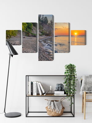 Ljuddämpande tavla - Sunset on the baltic sea