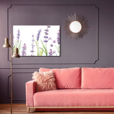 Ljuddämpande tavla - Watercolor lavender flowers