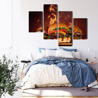 Ljuddämpande tavla - Tasty burgers