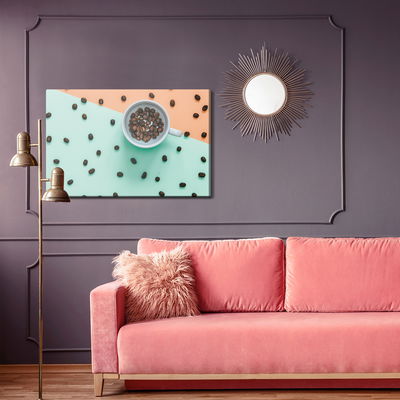 Ljuddämpande tavla - A cup of coffee beans