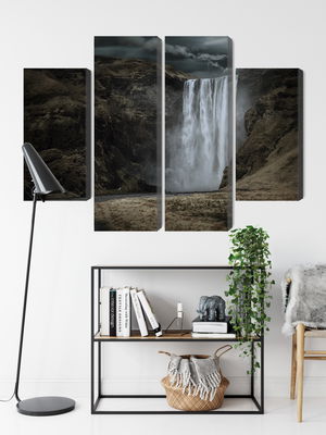 Ljuddämpande tavla - The majestic skogafoss