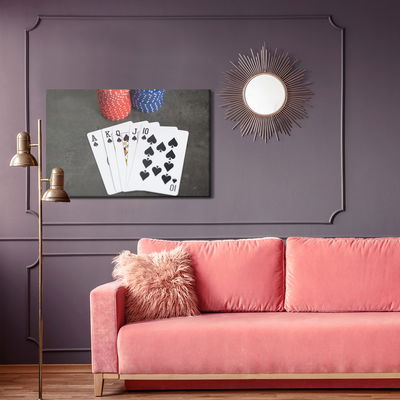 Ljuddämpande tavla - Poker and chips