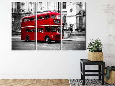 Ljuddämpande tavla - A double decker bus in London