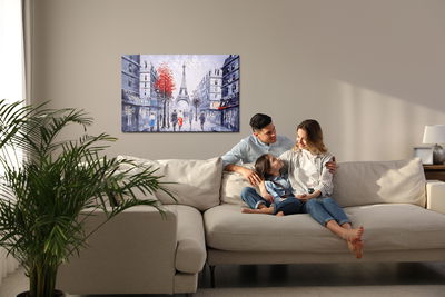 Ljuddämpande tavla - Parisian construction