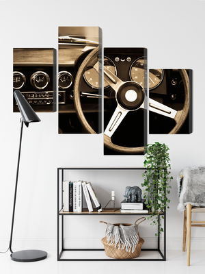 Ljuddämpande tavla - The dashboard of an antique