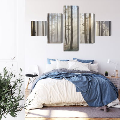 Ljuddämpande tavla - Sunrise in the woods