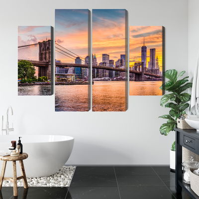 Ljuddämpande tavla - New York city panoramic