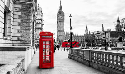 Ljuddämpande tavla - London telephone booth