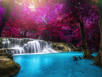 Ljuddämpande tavla - Kanchanaburi waterfall