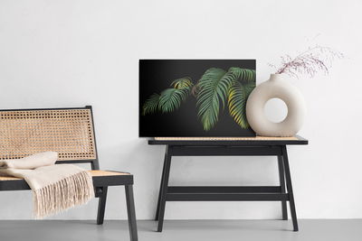 Ljuddämpande tavla - Tropical palm leaves