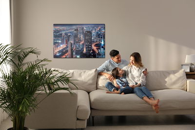 Ljuddämpande tavla - Dubai at night