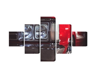 Ljuddämpande tavla - Headlight on an old car