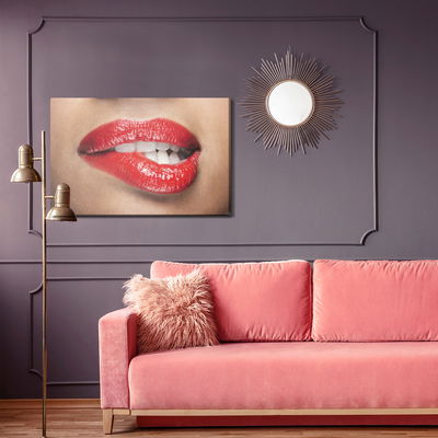 Ljuddämpande tavla - Alluring lips