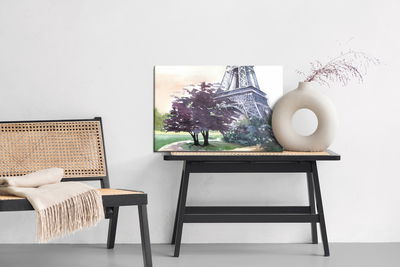 Ljuddämpande tavla - Eiffel tower painted