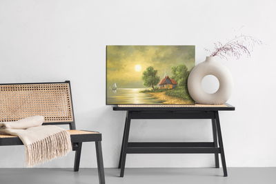 Ljuddämpande tavla - Old house by the water