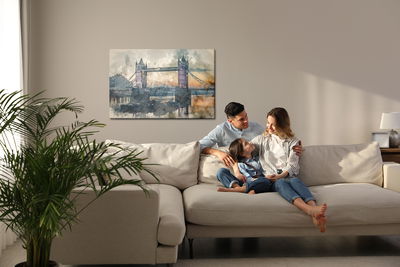 Ljuddämpande tavla - The view of the tower bridge