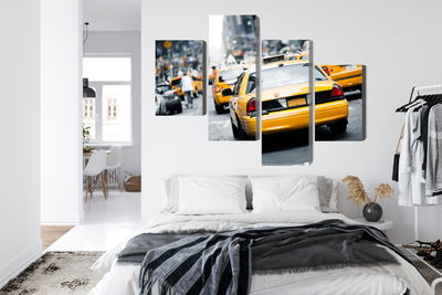 Ljuddämpande tavla - Taxis on the streets of new