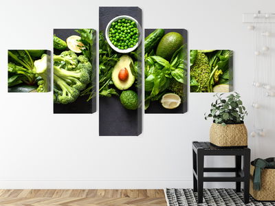 Ljuddämpande tavla - Green vegetables