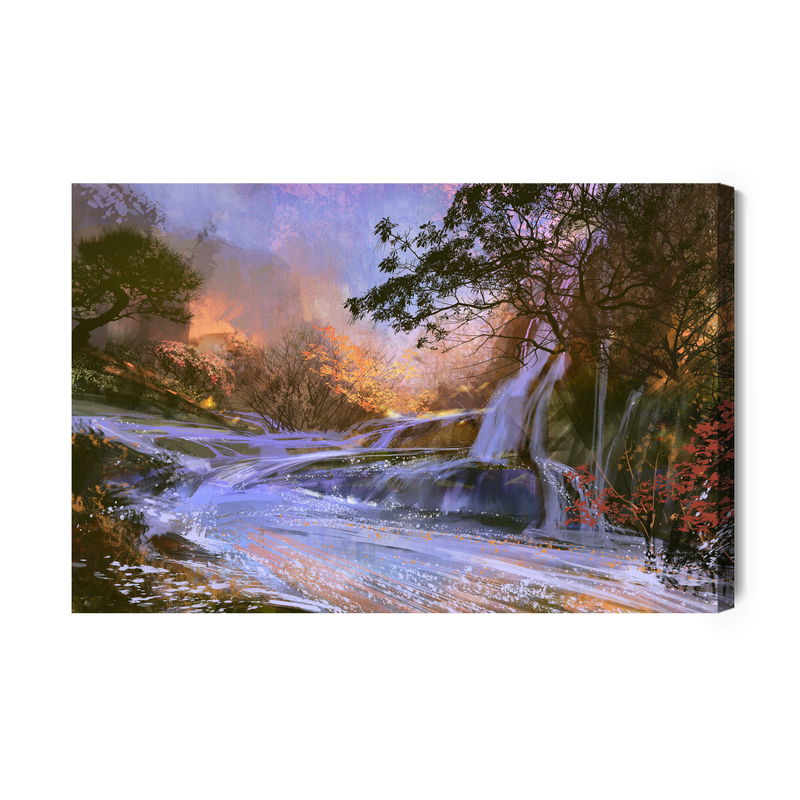 Ljuddämpande tavla - A waterfall as painted