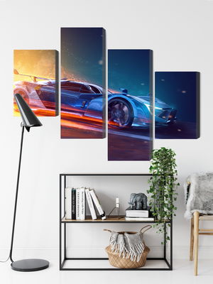 Ljuddämpande tavla - 3d futuristic sports car