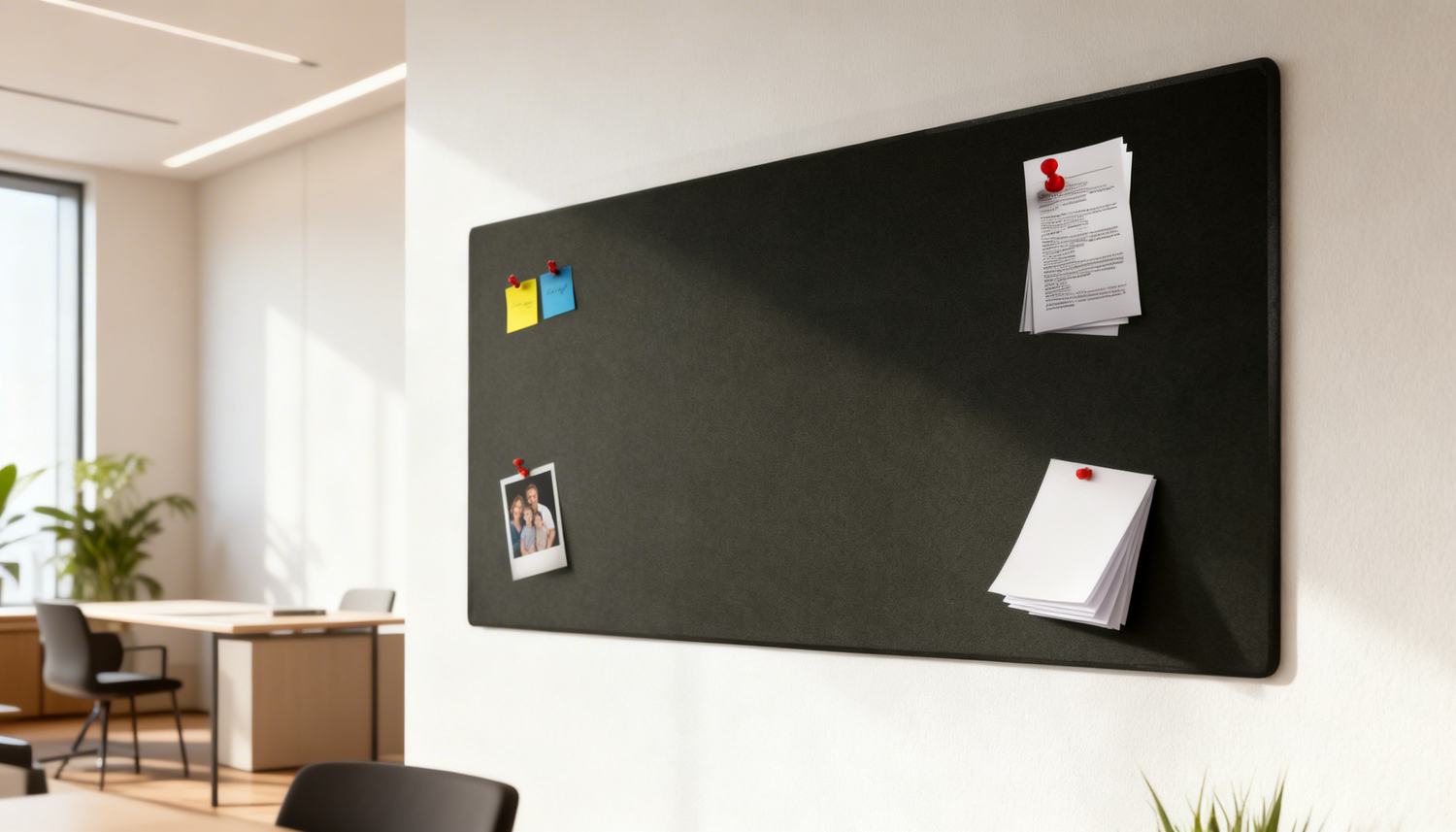 Ljudabsorberande anslagstavlor