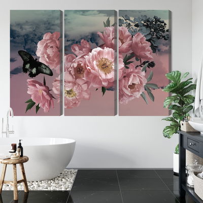 Ljuddämpande tavla - Bouquet of flowers