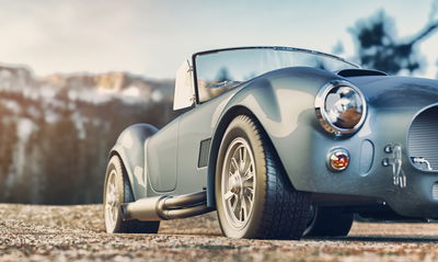 Ljuddämpande tavla - Classic retro car