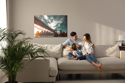 Ljuddämpande tavla - Sunset in New York