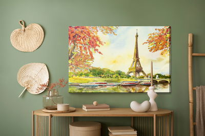 Ljuddämpande tavla - View of the eiffel tower