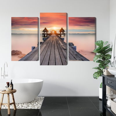 Ljuddämpande tavla - Hazy sea