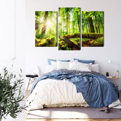 Ljuddämpande tavla - Rays of the sun in the 3d