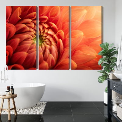 Ljuddämpande tavla - Orange chrysanthemum