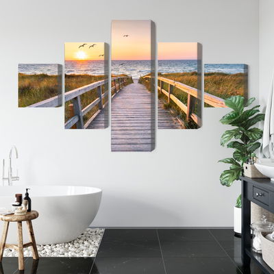 Ljuddämpande tavla - North sea pier 3d