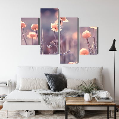 Ljuddämpande tavla - Spring 3d flowers