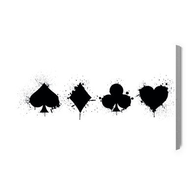 Ljuddämpande tavla - Abstract card symbols