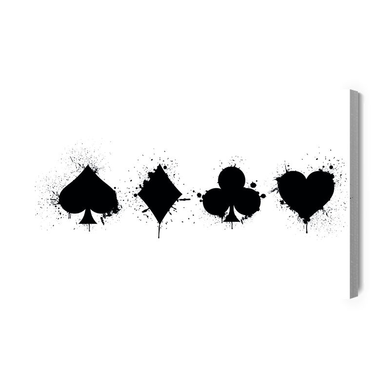 Ljuddämpande tavla - Abstract card symbols