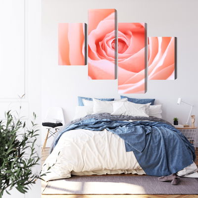 Ljuddämpande tavla - Pastel rose on a 3d macro