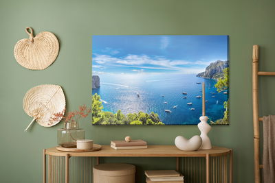 Ljuddämpande tavla - Yachts at the seaside